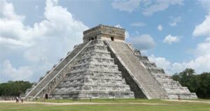 One of the top historical sites near Playa del Carmen is this place in the picture called Chichen Itza