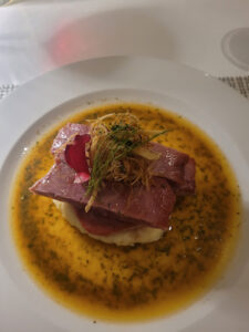 A dish at Oh Lala! which is one of the 10 best restaurants in Playa del Carmen